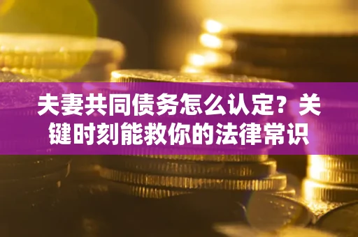 济南夫妻共同债务怎么认定？关键时刻能救你的法律常识